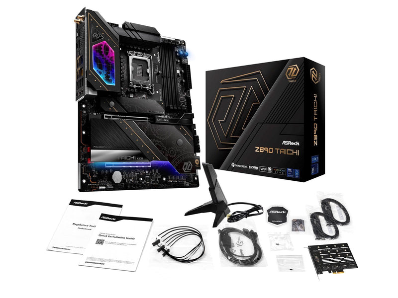 ASRock Z890 TAICHI Mainboard - Intel Z890 - Intel LGA1851 socket - DDR5 RAM - ATX