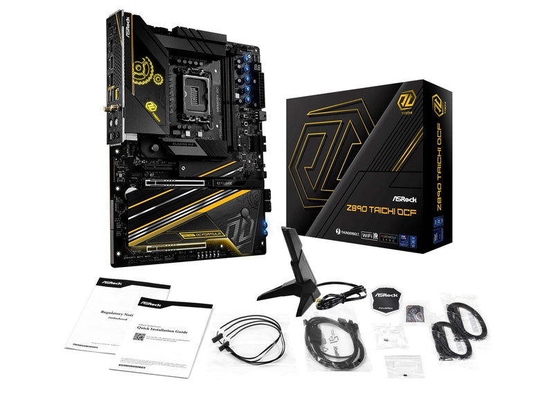 ASRock Z890 TAICHI OCF Mainboard - Intel Z890 - Intel LGA1851 socket - DDR5 RAM - ATX