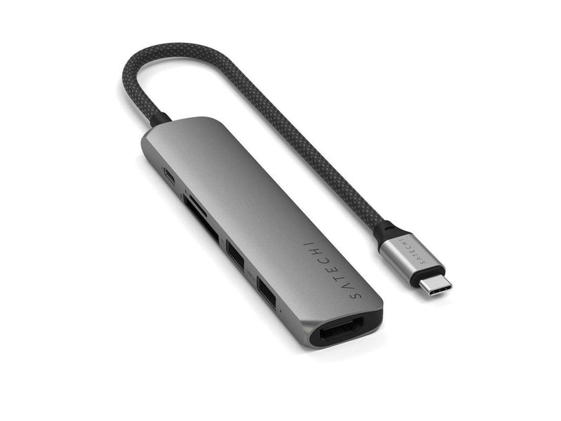Satechi 6-in-1 USB-C Slim Multiport Adapter - Space Grey