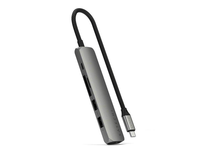Satechi 6-in-1 USB-C Slim Multiport Adapter - Space Grey
