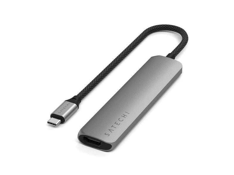 Satechi 6-in-1 USB-C Slim Multiport Adapter - Space Grey
