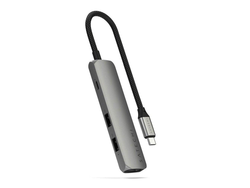 Satechi 4-in-1 USB-C Slim Multiport Adapter 4K - Space Grey