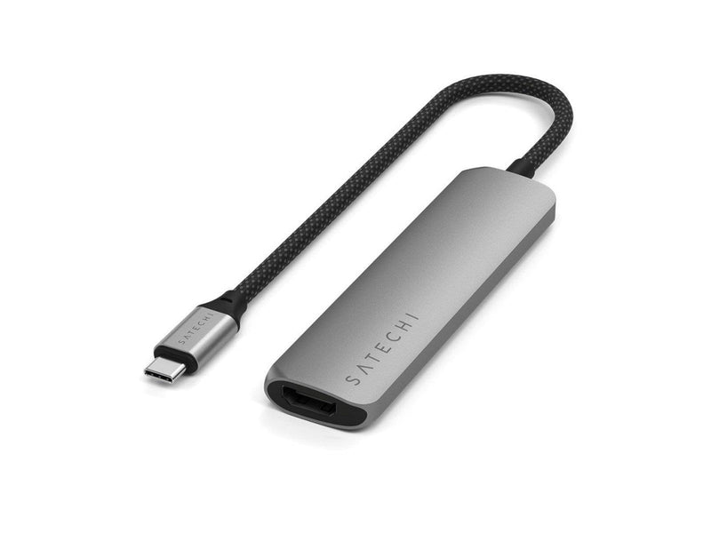 Satechi 4-in-1 USB-C Slim Multiport Adapter 4K - Space Grey