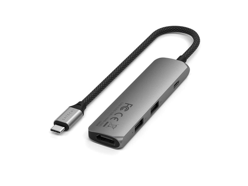 Satechi 4-in-1 USB-C Slim Multiport Adapter 4K - Space Grey