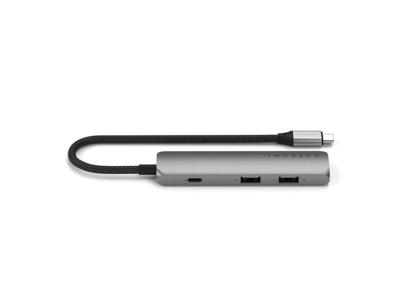 Satechi 4-in-1 USB-C Slim Multiport Adapter 4K - Space Grey