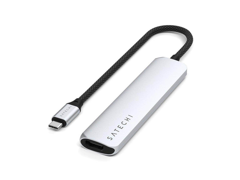 Satechi 6-in-1 USB-C Slim Multiport Adapter - Silver