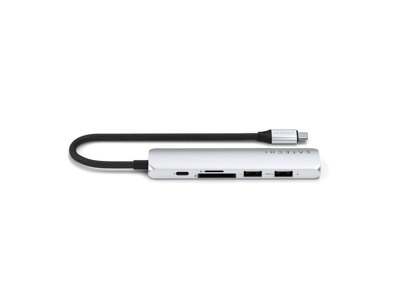 Satechi 6-in-1 USB-C Slim Multiport Adapter - Silver