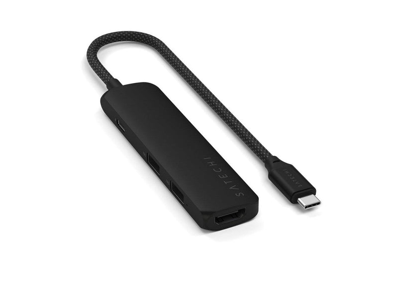 Satechi 4-in-1 USB-C Slim Multiport Adapter 4K - Black