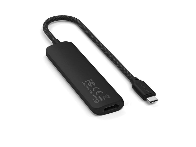 Satechi 4-in-1 USB-C Slim Multiport Adapter 4K - Black