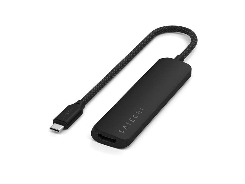 Satechi 4-in-1 USB-C Slim Multiport Adapter 4K - Black