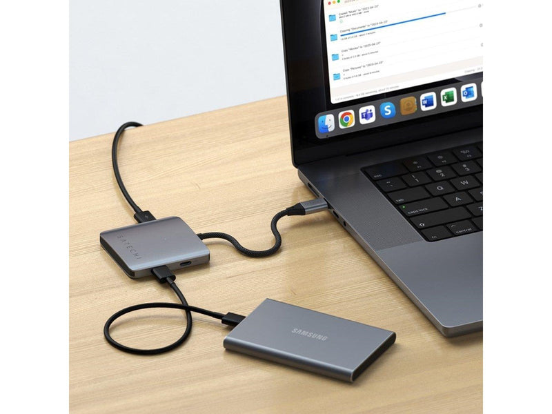 Satechi 4-Port USB-C Hub with PD USB-Hubs - 4 - silber