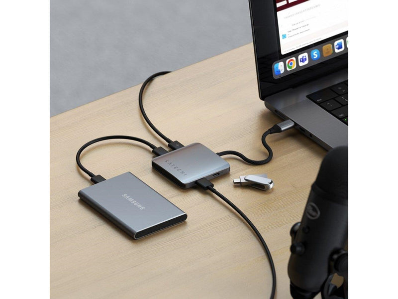 Satechi 4-Port USB-C Hub with PD USB-Hubs - 4 - silber