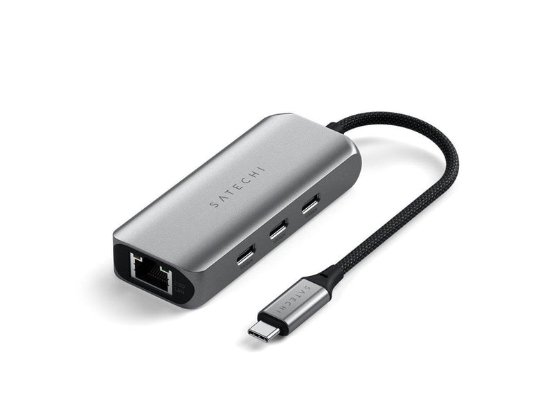 Satechi 4-In-1 USB-C Hub With 2.5 Gigabit Ethernet USB-Hubs - 3 - Grau