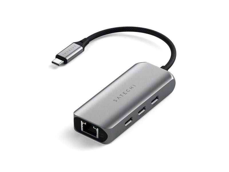 Satechi 4-In-1 USB-C Hub With 2.5 Gigabit Ethernet USB-Hubs - 3 - Grau