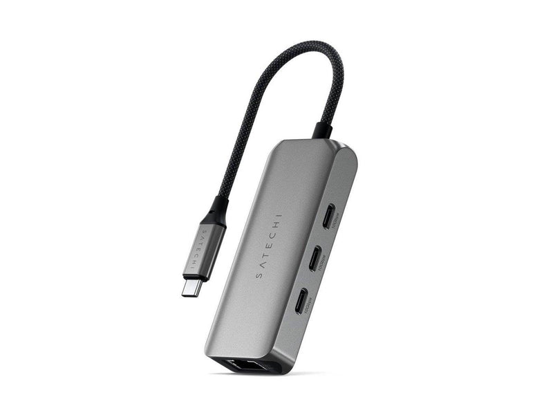 Satechi 4-In-1 USB-C Hub With 2.5 Gigabit Ethernet USB-Hubs - 3 - Grau