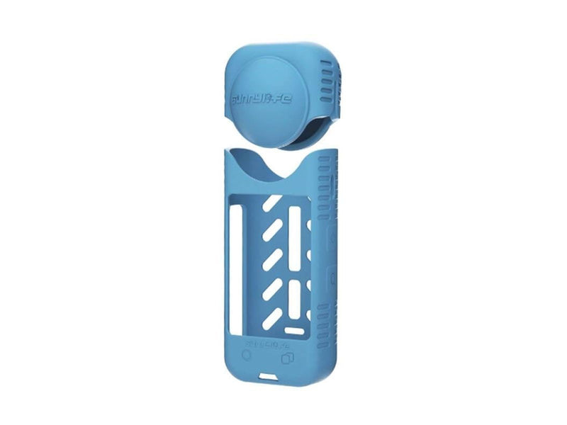 Sunnylife silicone case + lens cover for Insta360 X4 (blue)
