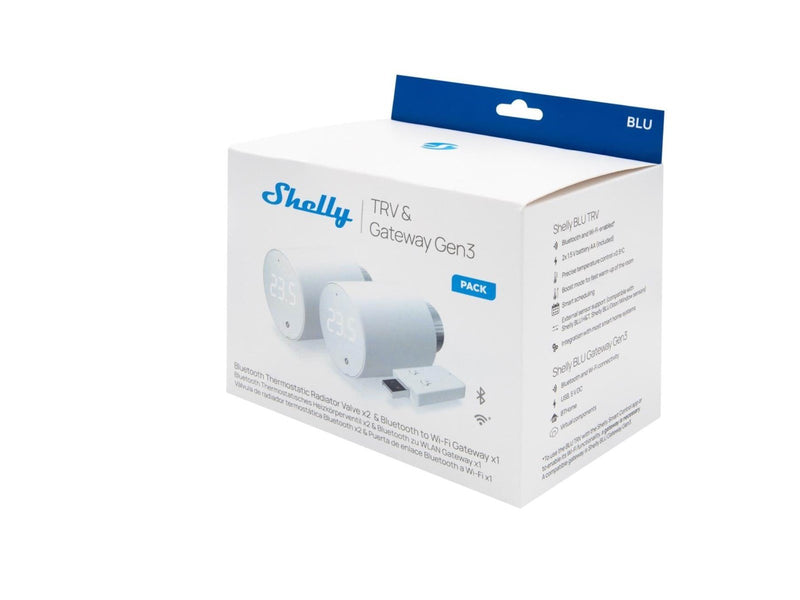 Shelly BLU TRV 2-Pack + BLU Gateway Gen3