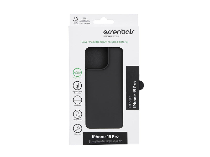 Essentials Cover Black - iPhone 15 Pro