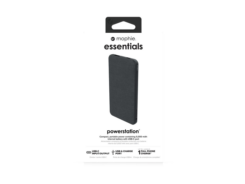 Mophie Essentials Powerbank (Akku) - schwarz - 5000 mAh