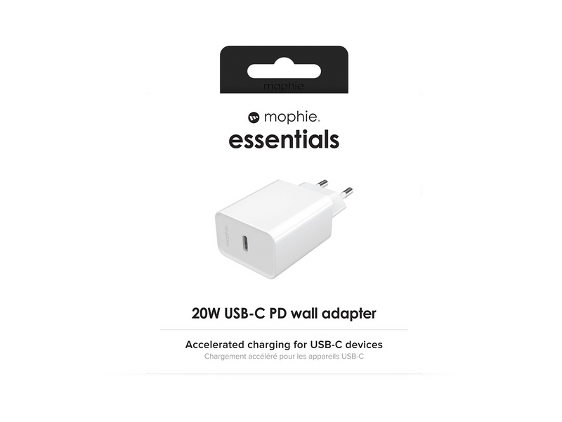Mophie Essentials Power Adapter - White