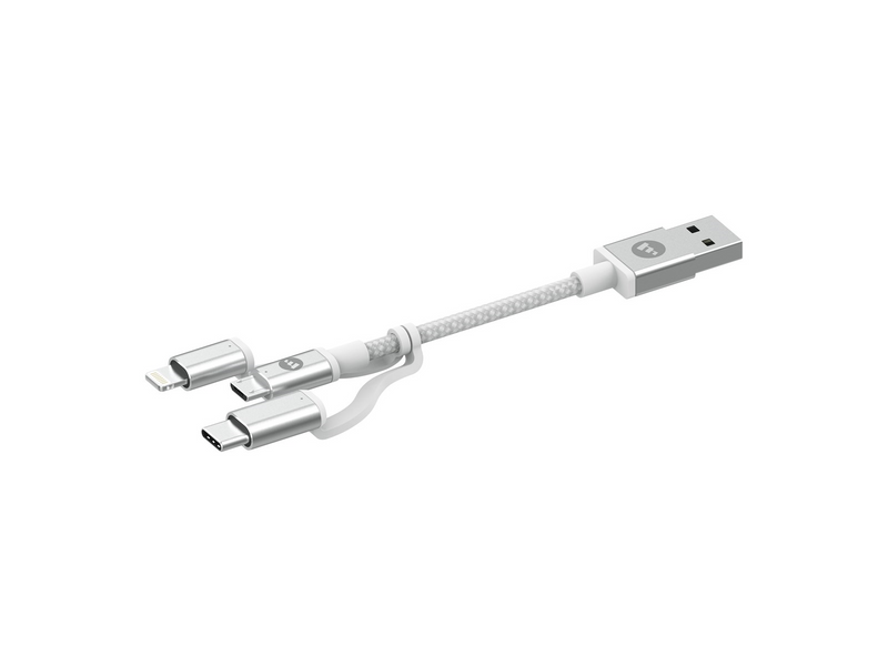 Mophie USB-A to 3in1- 1M- White