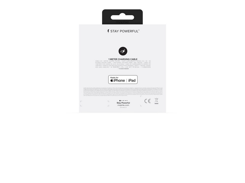 Mophie USB-A to 3in1- 1M- White