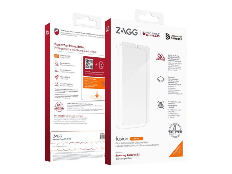 ZAGG InvisibleShield Fusion D3O Curve for Samsung Galaxy S22