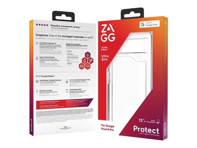 ZAGG Crystal Palace for Google Pixel 8 Pro - Clear