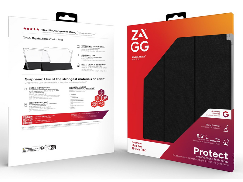 ZAGG Crystal Palace for Apple 11'' iPad Pro - Crystal Clear