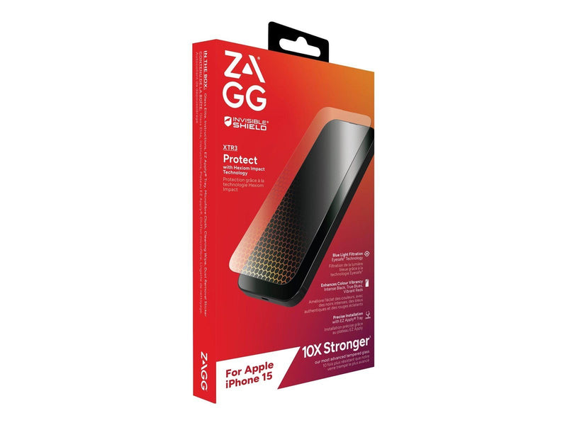 ZAGG InvisibleShield Glass XTR3 for Apple iPhone 15