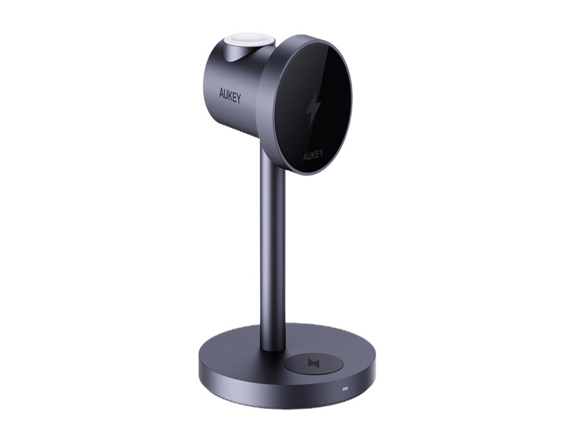 Aukey Wireless charger MagFusion 3 in 1 LC-MC311 15W Qi2 (gray)