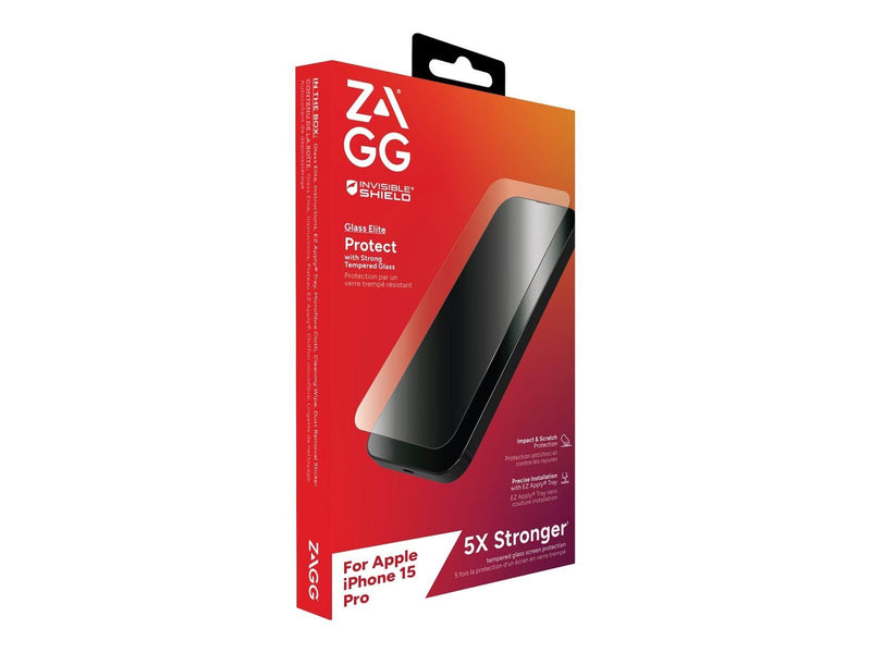 ZAGG InvisibleShield Glass Elite for Apple iPhone 15 Pro