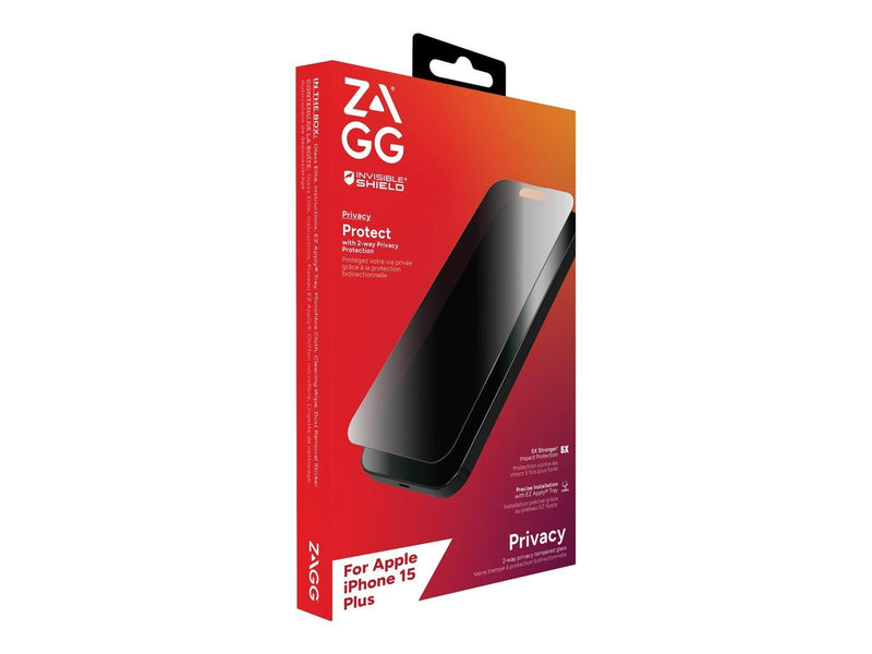 ZAGG InvisibleShield Glass Elite Privacy for Apple iPhone 15 Plus