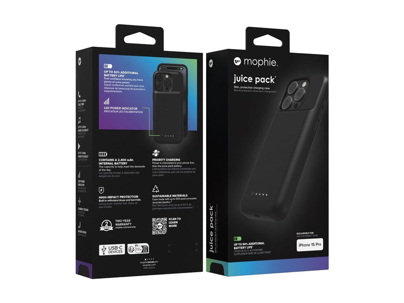Mophie Juice Pack for Apple iPhone 15 Pro