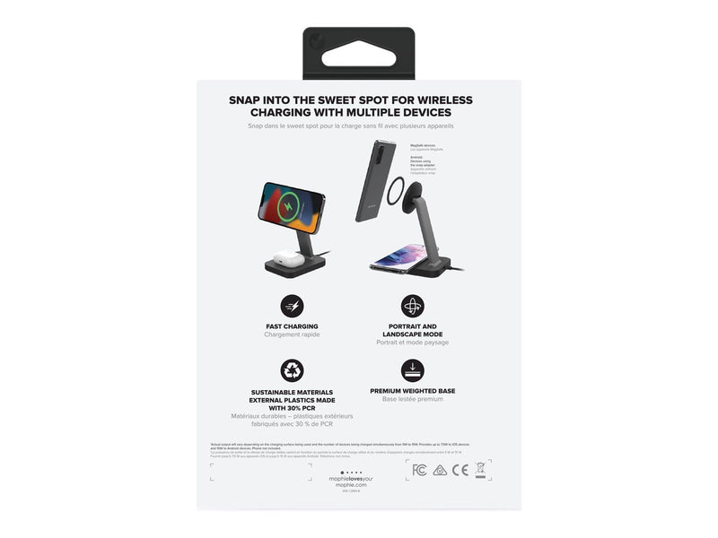 Mophie snap+ wireless charging stand - 15 Watt