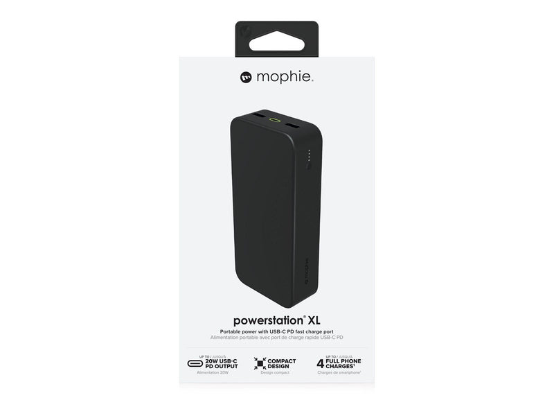Mophie powerstation XL Powerbank (Akku) - schwarz - 20000 mAh