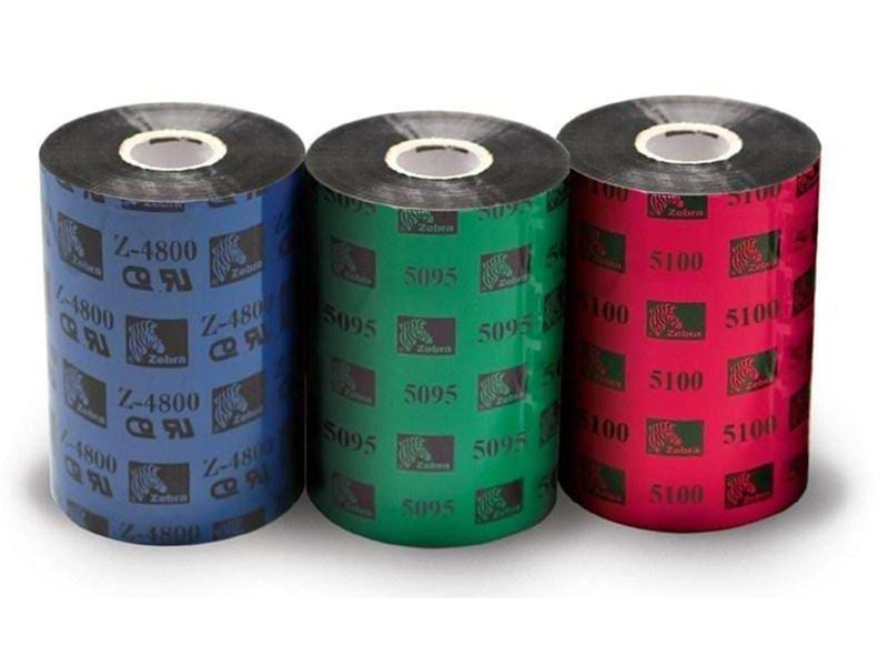 Zebra 4800 farvebånd refill (termisk ove - Ribbons refill (Thermische Überführung) Schwarz