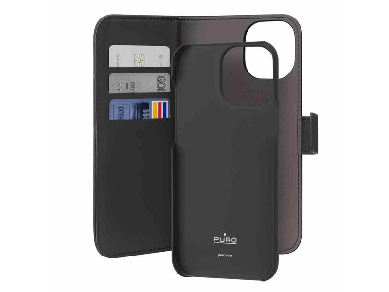 Puro Wallet Black - iPhone 15 Pro Max