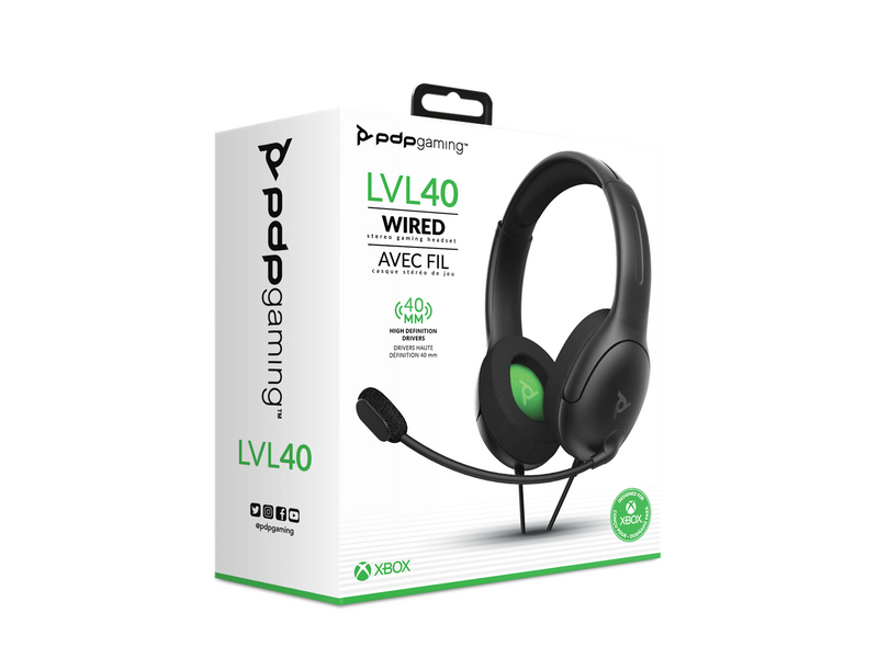 PDP Afterglow Wave - Black - Wired Headset - Microsoft Xbox One