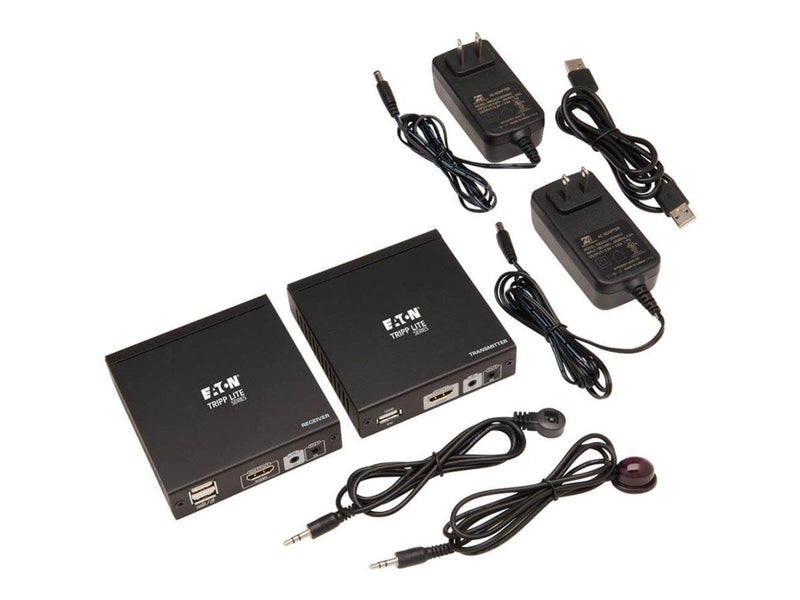 Eaton Series HDMI HDBaseT KVM Console Extender over Cat6 - 2 USB Ports IR 4K @ 30 Hz 1080p 70 m
