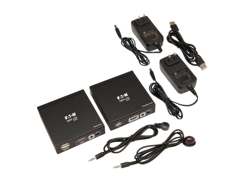 Eaton Series HDMI HDBaseT KVM Console Extender over Cat6 - 2 USB Ports IR 4K @ 30 Hz 1080p 70 m
