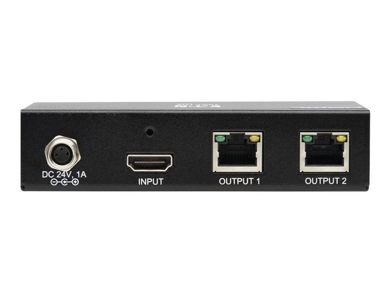 Eaton Series 2-Port HDMI over Cat6 Splitter - 4K 60 Hz HDR 4:4:4 PoC HDCP 2.2 230 ft. (70.1 m) TAA