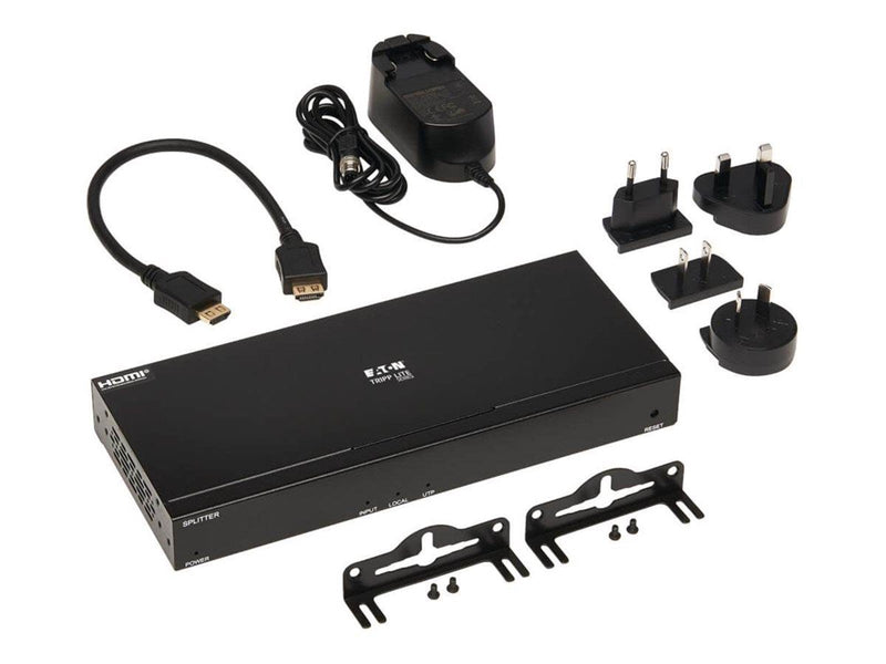 Eaton Series HDMI over Cat6 Splitter - 4-Port 4K 60 Hz HDR 4:4:4 PoC HDCP 2.2 230 ft. (70.1 m) TAA