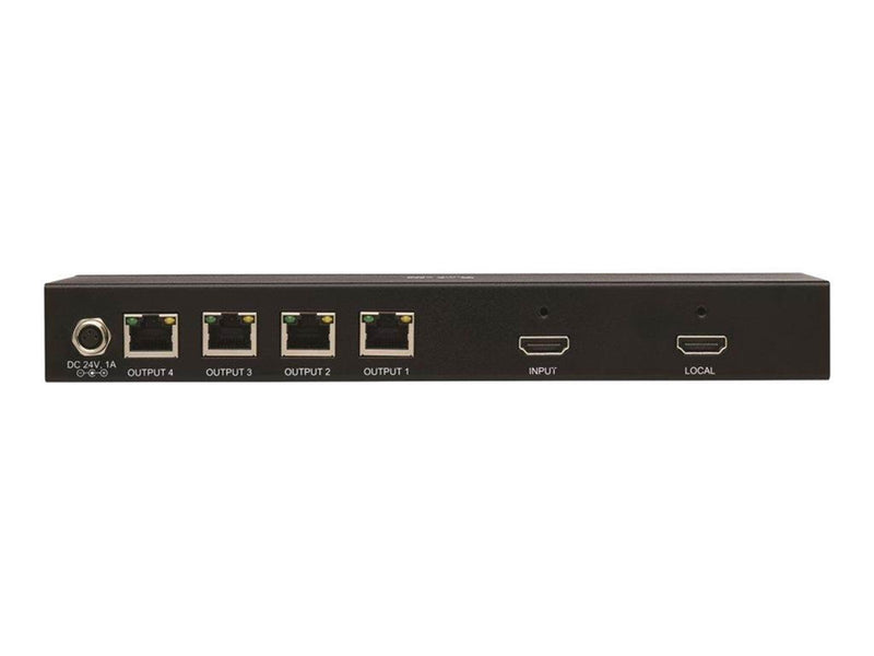 Eaton Series HDMI over Cat6 Splitter - 4-Port 4K 60 Hz HDR 4:4:4 PoC HDCP 2.2 230 ft. (70.1 m) TAA