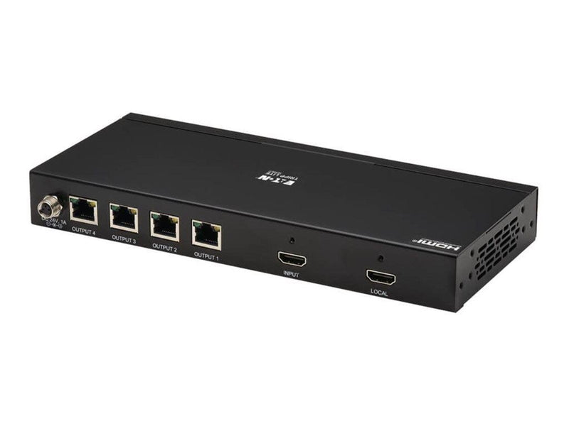 Eaton Series HDMI over Cat6 Splitter - 4-Port 4K 60 Hz HDR 4:4:4 PoC HDCP 2.2 230 ft. (70.1 m) TAA