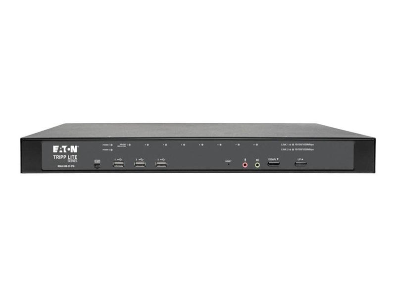 Tripp Lite Eaton  series 8-Port Cat5 KVM over IP Switch with Virtual Media - 1 Local & 1 Remote User 1U Rack-Mount TAA