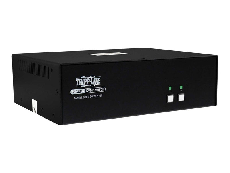 Tripp Lite Secure KVM Switch 2-Port Dual Head DisplayPort to DisplayPort 4K NIAP PP4.0 Audio TAA - KVM / audio switch - 2 ports