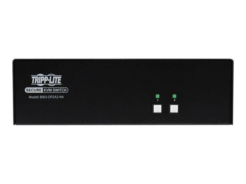 Tripp Lite Secure KVM Switch 2-Port Dual Head DisplayPort to DisplayPort 4K NIAP PP4.0 Audio TAA - KVM / audio switch - 2 ports