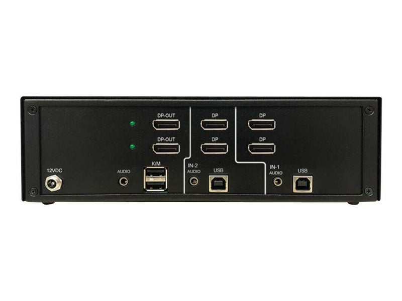 Tripp Lite Secure KVM Switch 2-Port Dual Head DisplayPort to DisplayPort 4K NIAP PP4.0 Audio TAA - KVM / audio switch - 2 ports