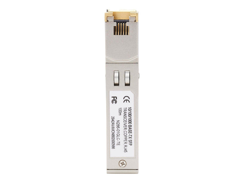 Tripp Lite Eaton  Series Cisco-Compatible GLC-TE SFP Transceiver - 10/100/1000Base-TX Copper RJ45 Cat6 328 ft. (100 m)